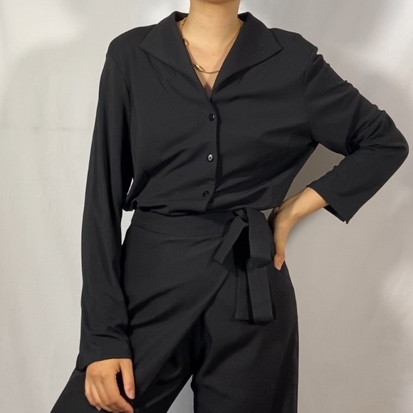 Talbots Tops - Talbots rayon black shirt blouse